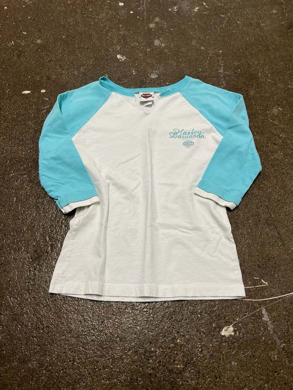 Vintage Harley-Davidson Women's 3/4 Sleeve Raglan Baseball T-Shirt